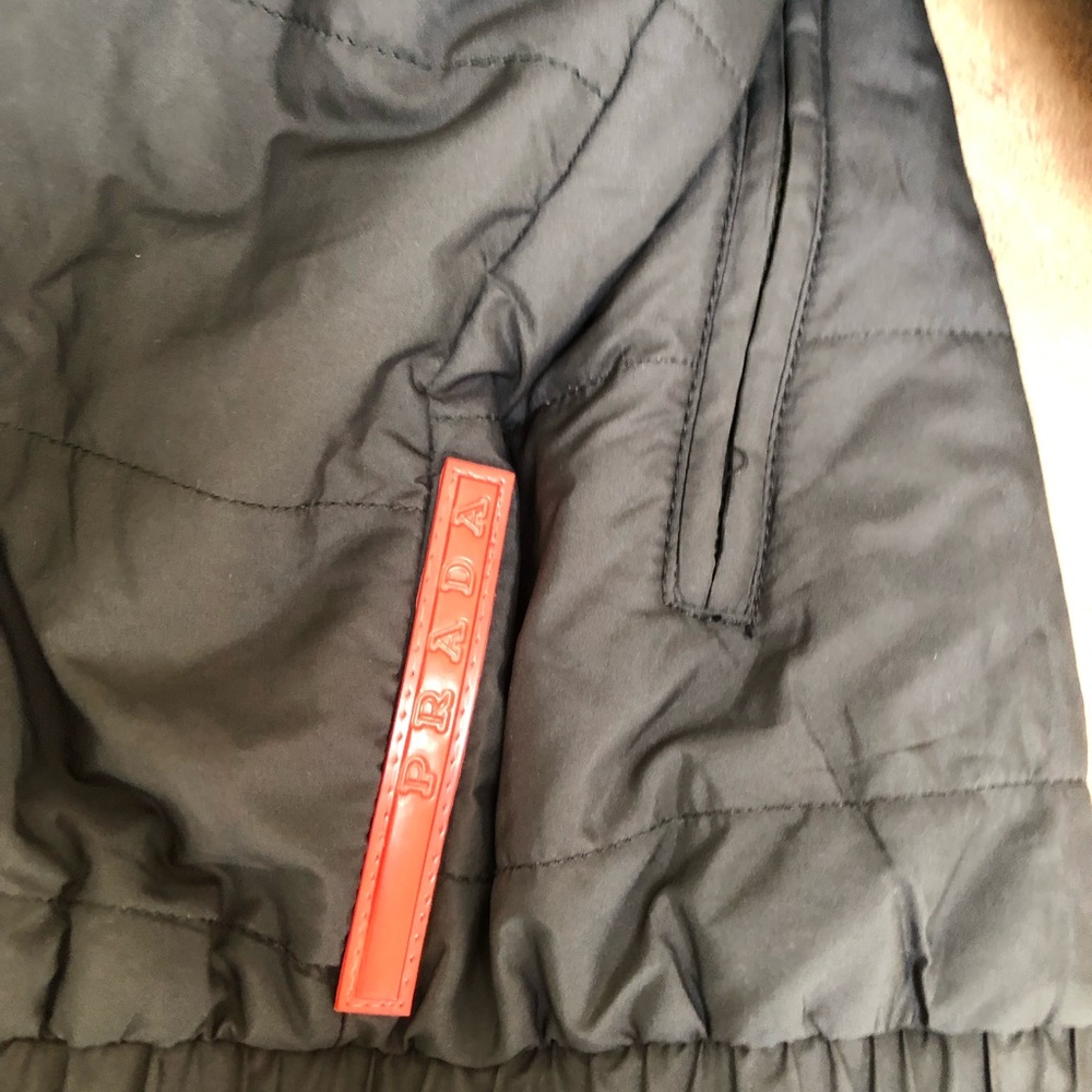 Prada Black Quilted Hooded Puffer Jacket - Picture 5 of 7